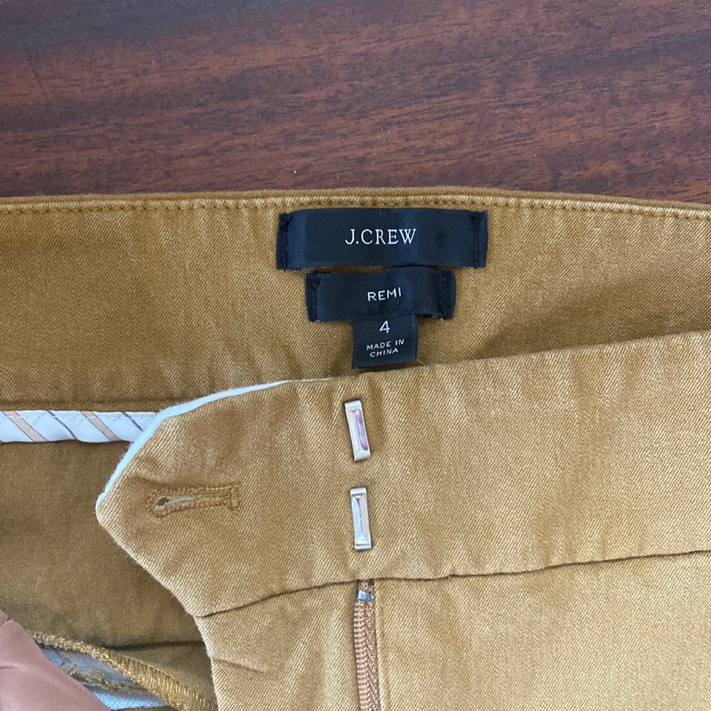 J crew Remi Pant, size 4, camel/brown color